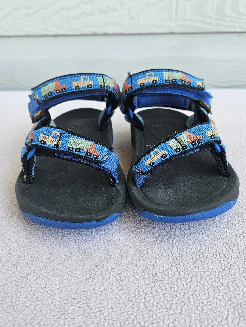 Teva Hurricane XLT 2 Hiking Sport Sandals Toddler SZ 7 Blue Trucks Hook & Loop